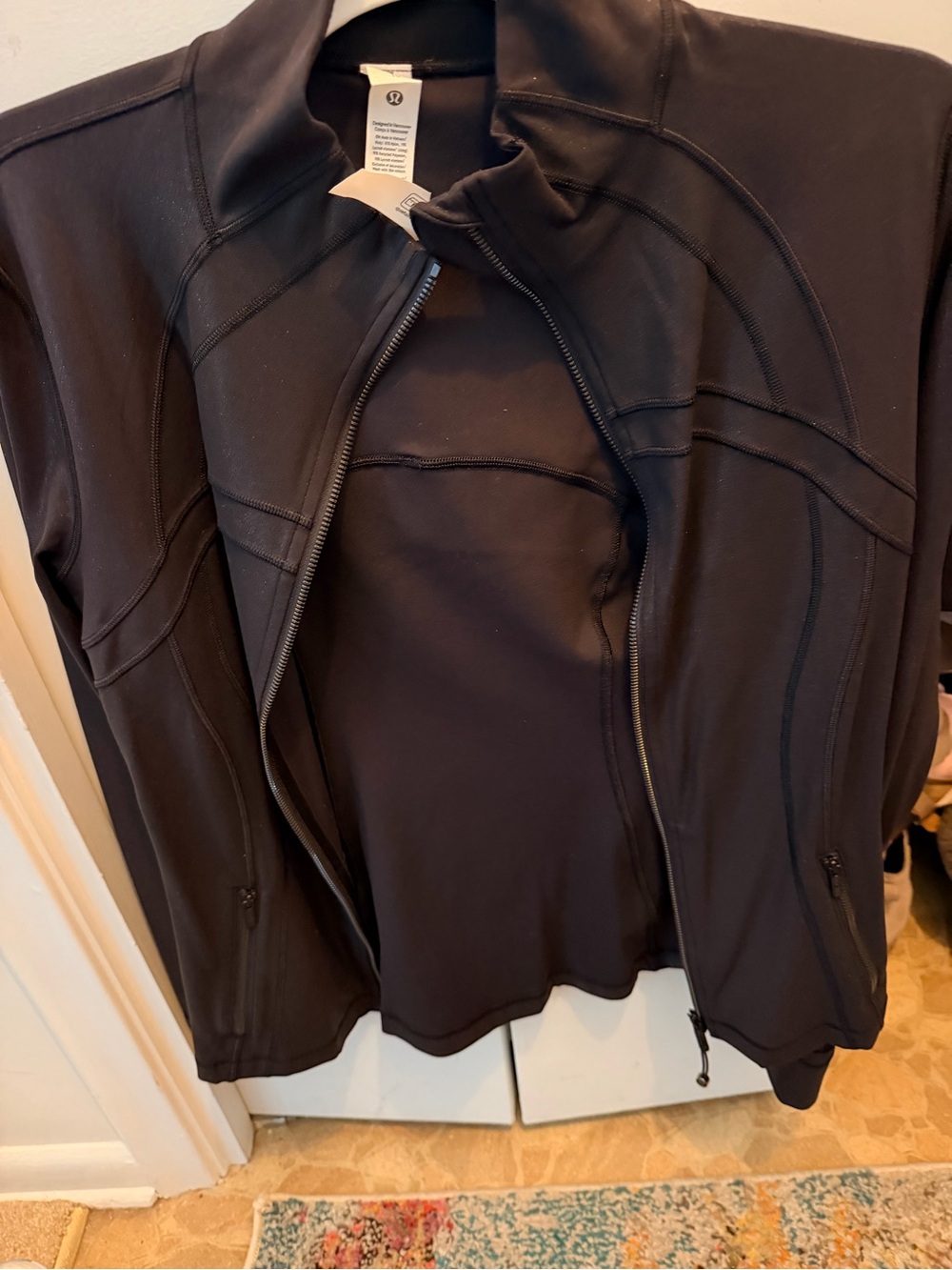 lululemon Define Women's Black shimmer Zip-Up Jacket